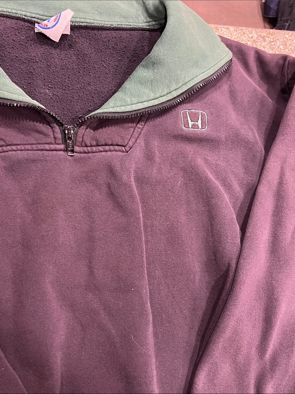 Employees uniform Honda dealership Men's Quarter-Zip Sweater pullover z23
